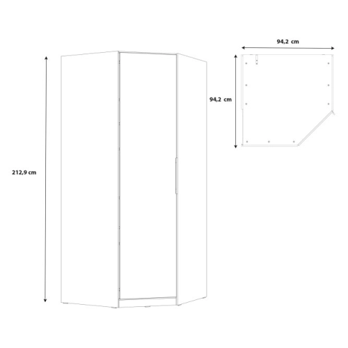 Szafa 100 cm Dąb Sonoma